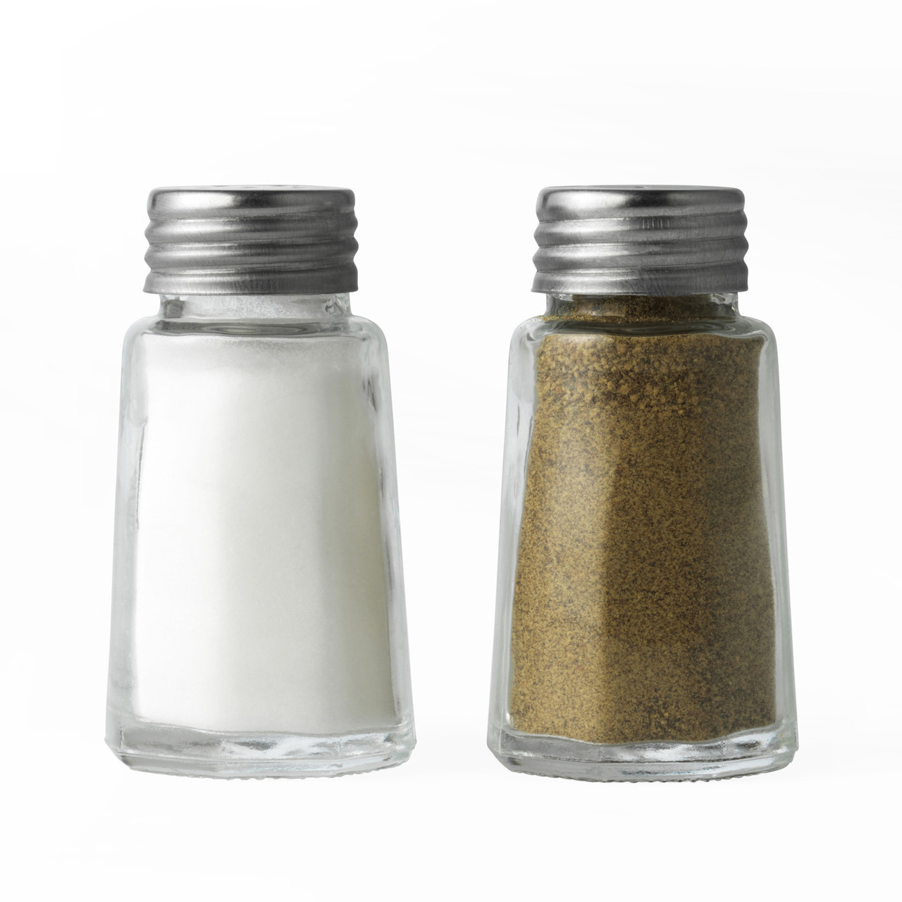 glass salt and pepper